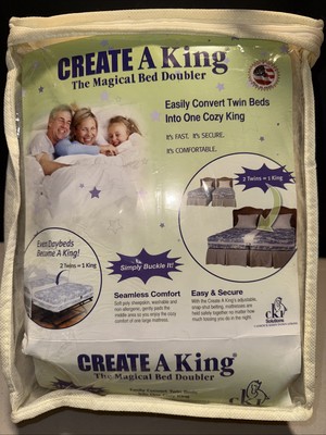 Create A King - Bed Converter - 2 Twin Beds Turns Into A King Sized Bed + Daybed
