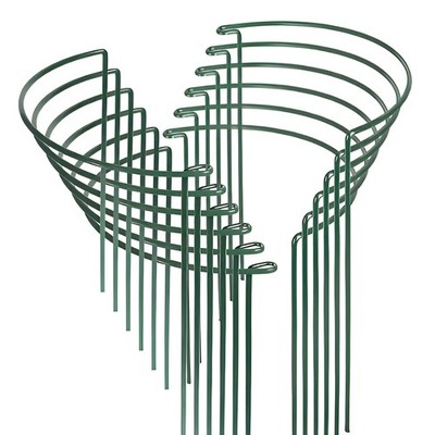 4/8/12/16 x Round Metal Plant Supports Stake For Peonies Hydrangea Metal Garden