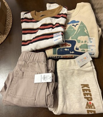 Boys Size 3T Lot Of 2 Shirts/2 Pants *New With Tags Garanimals & Carter s