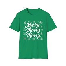 Merry Merry Merry Holiday T-Shirt, Unisex Tee, Christmas Gift, Festive [...]