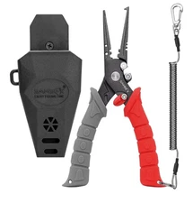 SAMSFX 7.5 inch Fishing Pliers, Stainless Steel Hook Remover Fishing Gear,...