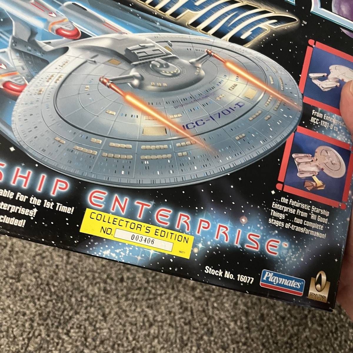 Star Trek Transwarping Ncc-1701-d Starship Enterprise 1996