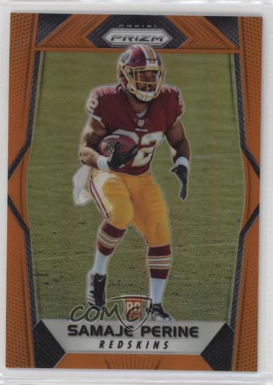 2017 Panini Prizm Rookies Orange Prizm 41/275 Samaje Perine #255 Rookie RC 13ys