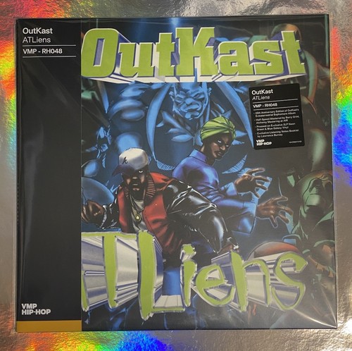 OutKast ATLiens 2LP Green Blue Galaxy Vinyl Me Please VMP w/ Replacement Disc - Picture 2 of 14