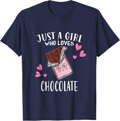 Just Who Loves Chocolate Lovers Design Chocolate Unisex T-Shirt