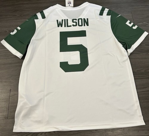 NWT Garrett Wilson #5 New York Jets Nike Legend Performance White Jersey Mens XL