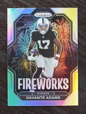 2022 Prizm Davante Adams Silver Prizm Fireworks #F-16 Raiders