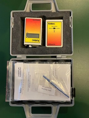 Fotec FOtest'R Fiber Optic Test Kit Power Meter 850nM & 1300nM w/instructions