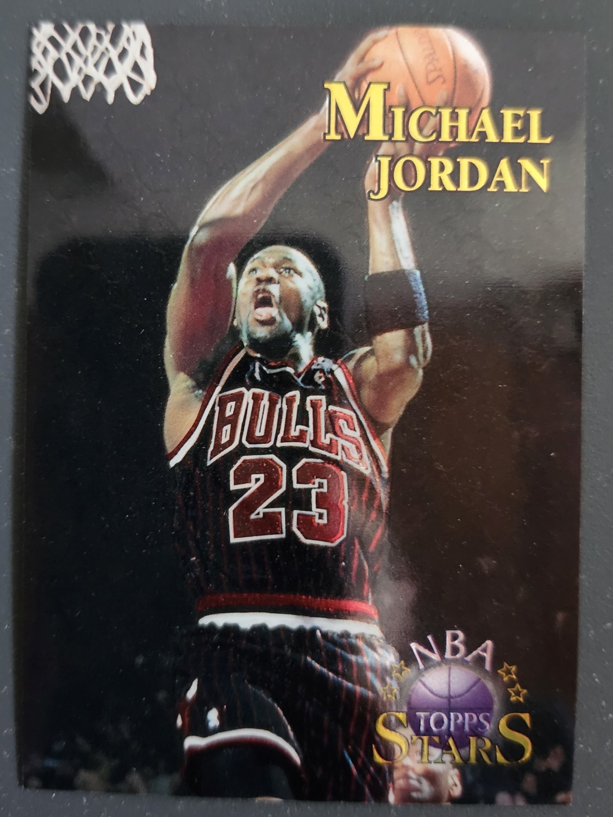 1996-97 Topps NBA Stars #24 MICHAEL JORDAN FINEST Parallel Bulls HOF