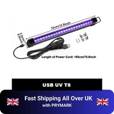 LED UV Ultraviolet Strip Tube Light 24 Leds Bar Club Party Lamp Blacklight USB