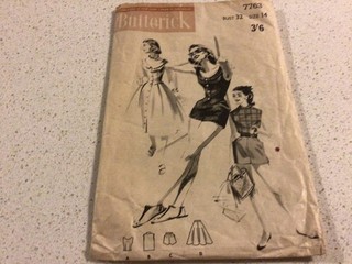 sewing pattern vintage Butterick 7763 Size 14 MISSING PIECES