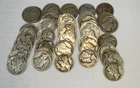 Lot of 50 $5 Face Value Mixed date Mercury Dimes - 90% Silver