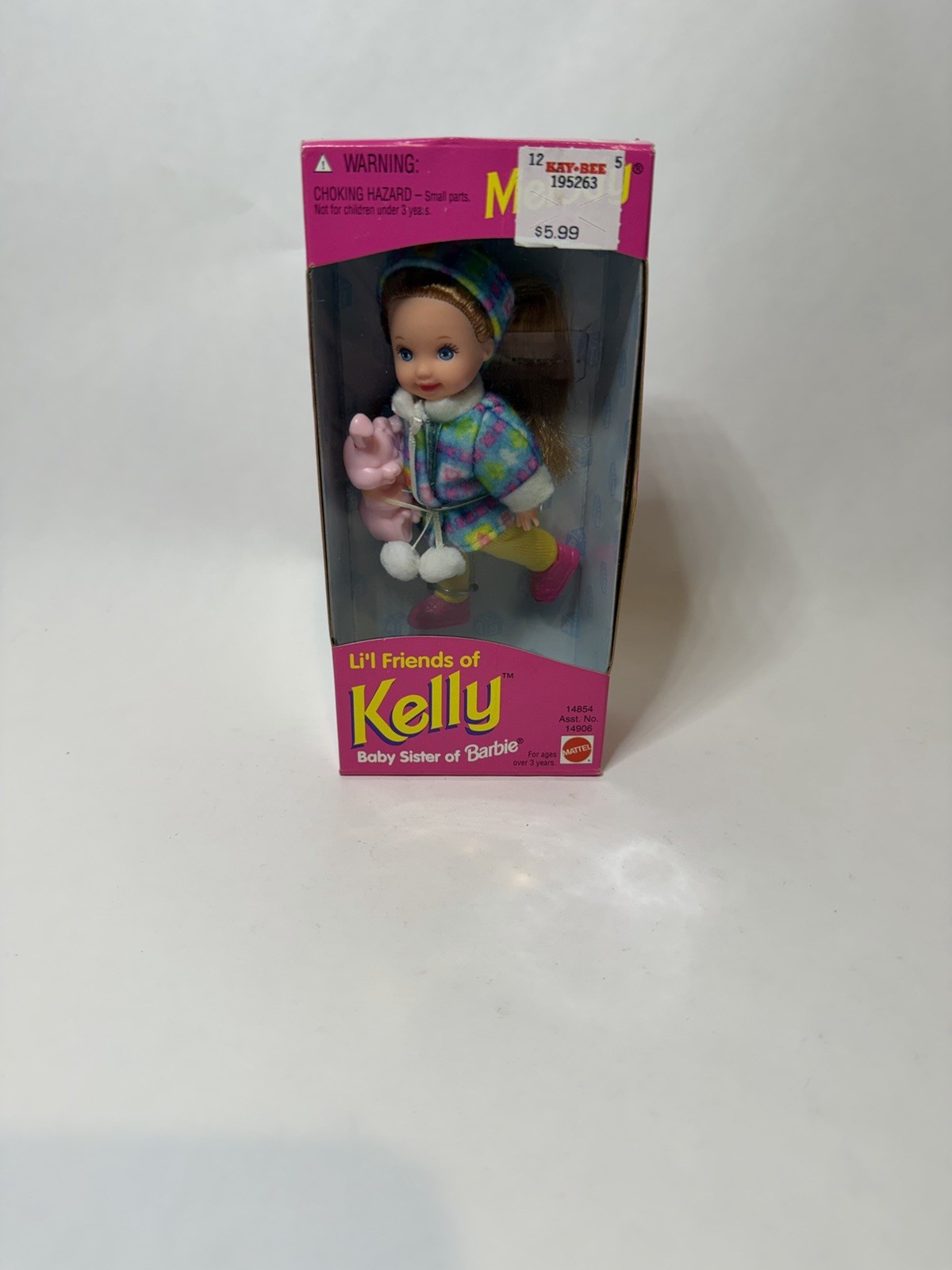 Li’l Friends of Kelly Melody Doll Mattel Baby Sister of Barbie 1995 #14854 New