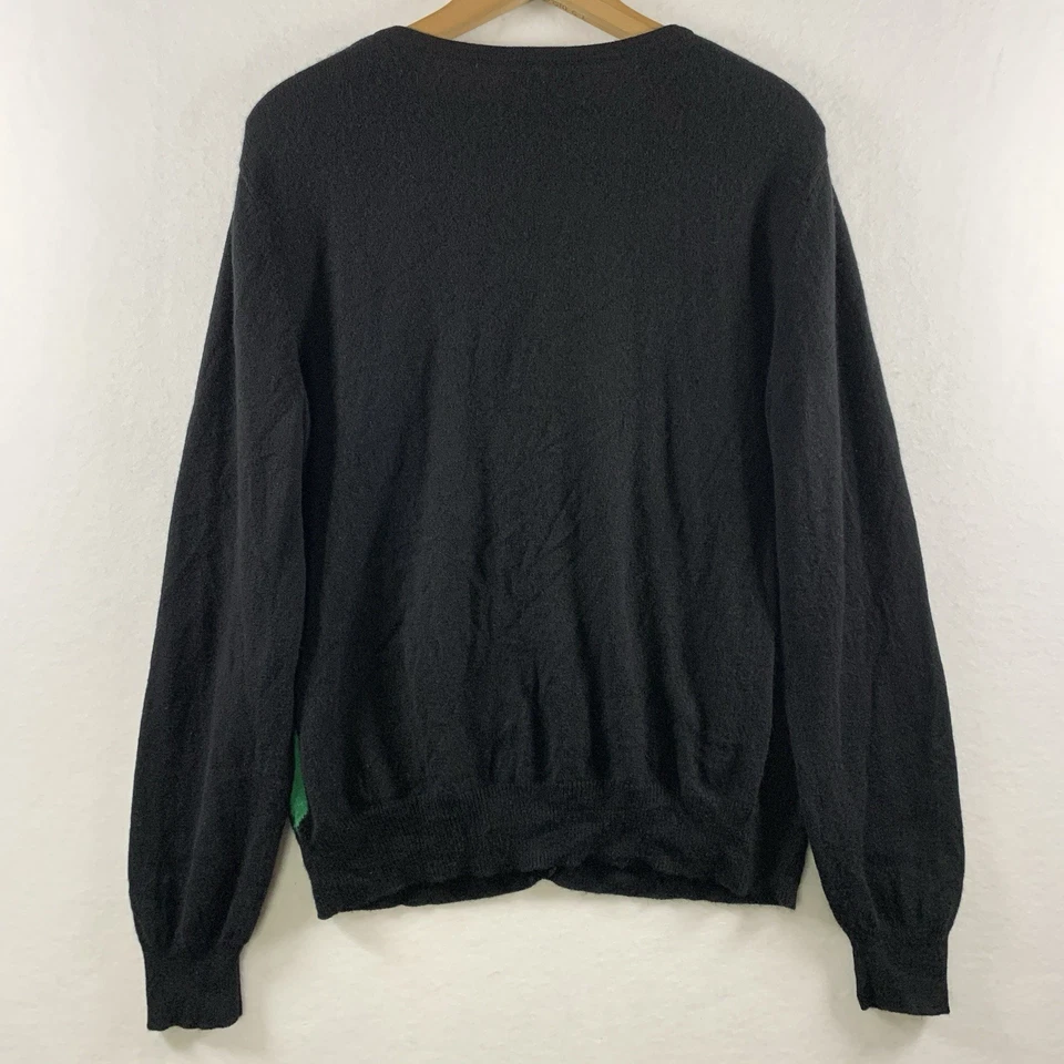 Женщин кашемир Argyle кардиган свитер XL резинке старые деньги Ivy League опрятный - Изображение 4 из 4