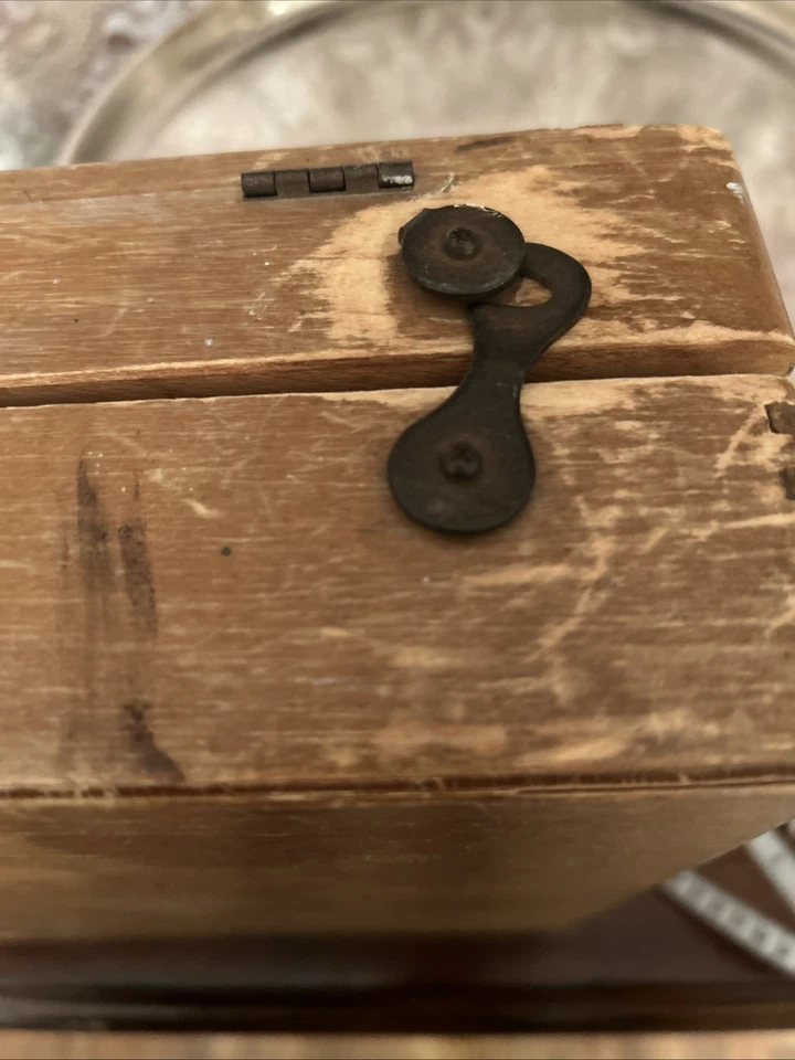 Caja de pintura vintage Grumbacher Artist madera pochade mango de cuero Foto 4 de 4