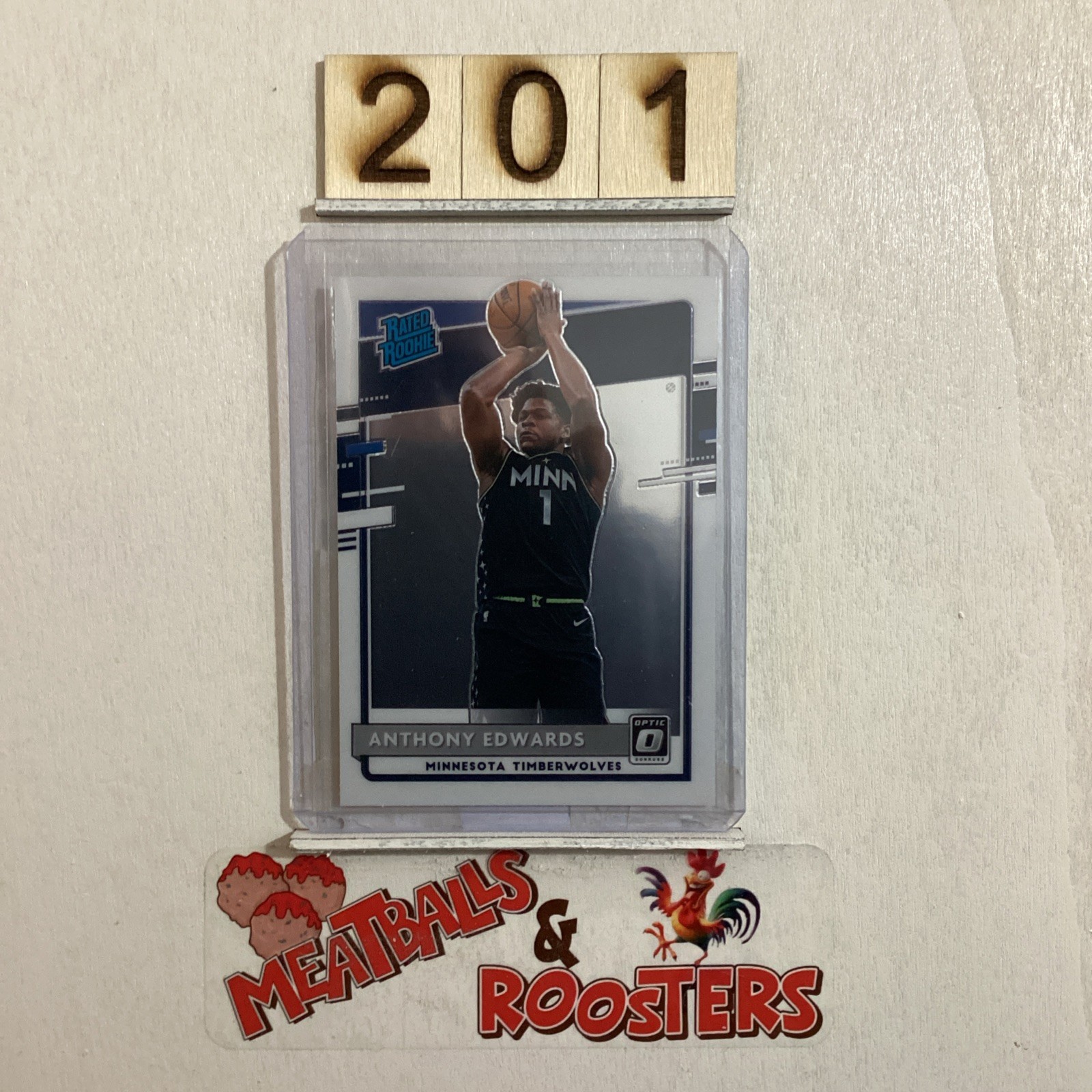 2020-21 Donruss Optic Anthony Edwards #151 Rated Rookie