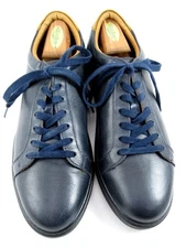 Allen Edmonds "COURTSIDE"  Leather Dress Sneakers 10.5 B NAVY Worn Once  (640N)