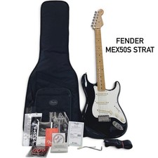Guitare électrique FENDER MEX 50S STRAT BLK Stratocaster