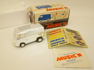 Vintage Tamco Soundwagon Record Runner Music'N VW Bus orig box + stickers Japan