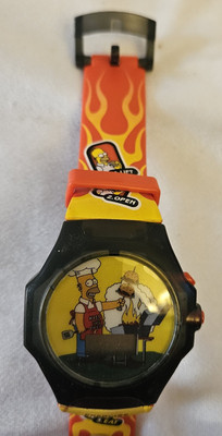 Vintage Homer Simpson Watch - Burger King Talking Mmm Burger