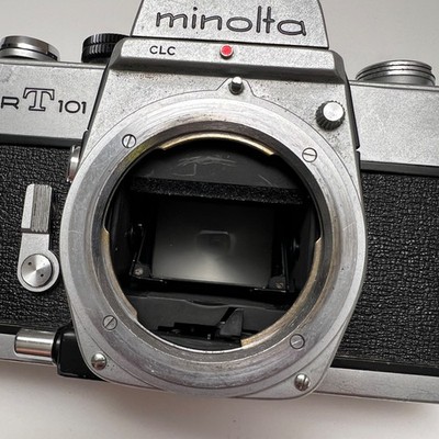 Minolta SRT 101 SLR 35mm Film Camera with 50mm 1.7 MD & Sigma 28