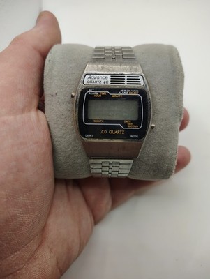 Vintage Advance Quartz Digital LC Watch Untested Needs Battery