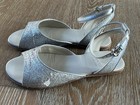 GUCCI Girls Silver Glitter Sandals Size EURO 31/US 13 Made In Italy! — photo 2