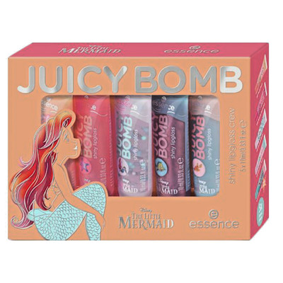 Essence Juicy Bomb Disney The Little Mermaid Limited 5er Set Lipgloss vegan NEU