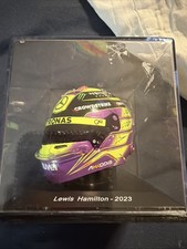 Spark 1/5 Lewis Hamilton 2023 Qatar GP Helmet Mercedes F1 Rainbow Mini 5HF087