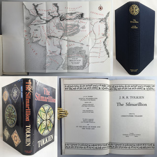 1977 FIRST EDITION J.R.R. Tolkien THE SILMARILLION Fantasy Myths Stories Map