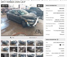 Wheel 16x7 Alloy Coupe Black Inlay Fits 16-18 Civic 4562102