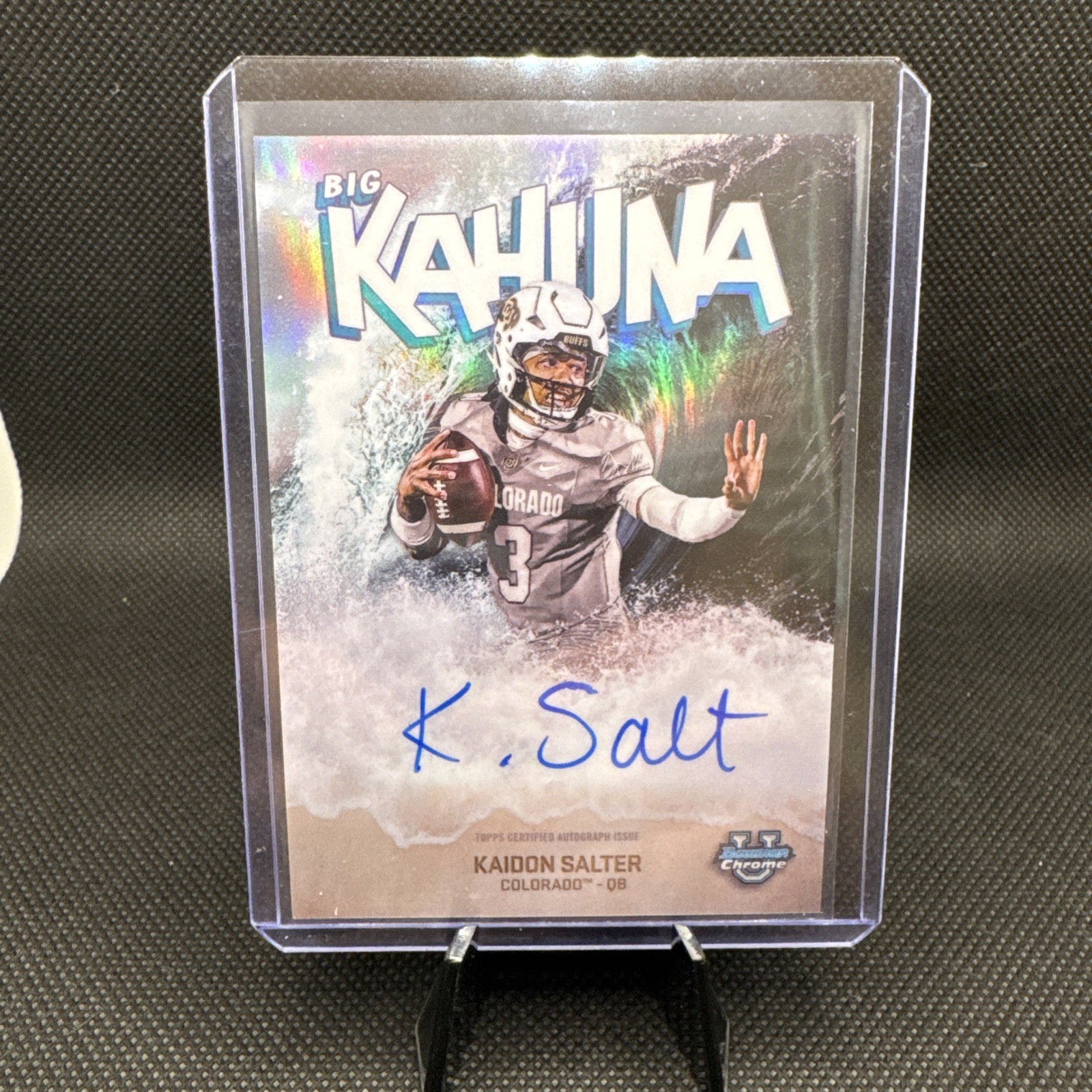 2025 Bowman Chrome U Big Kahuna Auto Kaidon Salter On Card