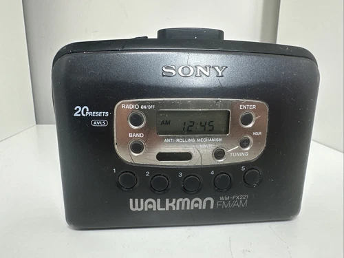 FOR PARTS NEEDS BELT Vintage Sony Walkman WM-FX221 READ