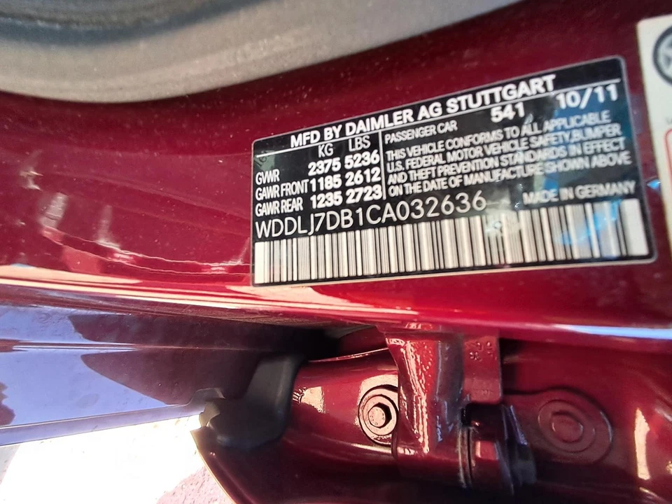 Used Front Left Fender fits: 2012 Mercedes-benz Mercedes cls-class 218 Type CLS4 - Imagem 4 de 4