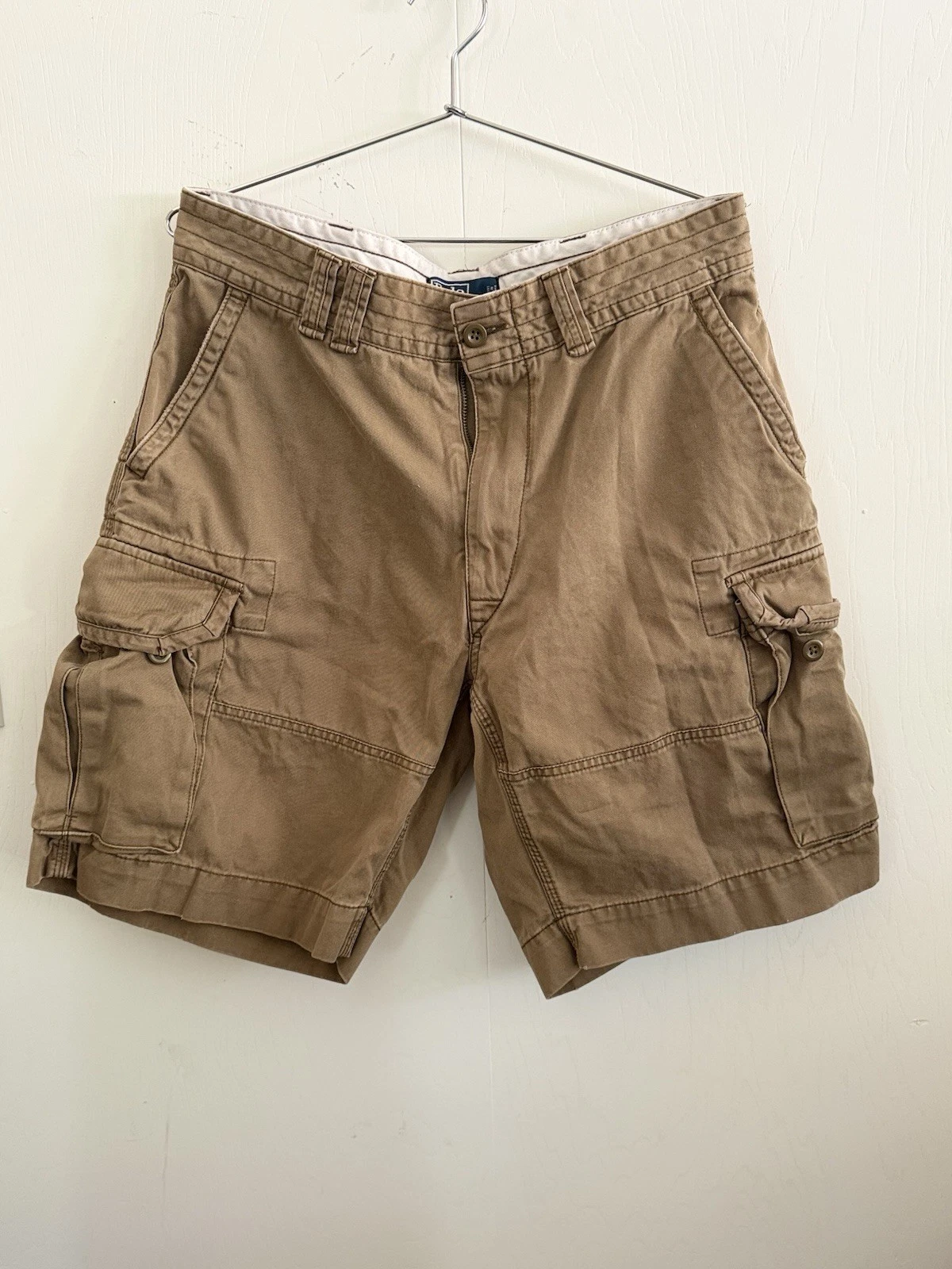 Polo Ralph Lauren Men’s Cargo Shorts Classic Y2k Baggy Khaki Beige Size 35