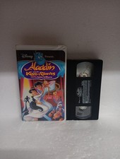 Disney Aladdin and The King of Thieves VHS Tape Robin Williams Clamshell Case