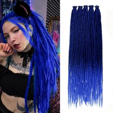 Colorful 24 Inch Dreadlock Hair Extensions 5 Strands Lot Reggae Crochet Braids