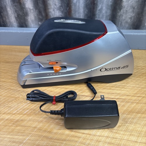 Swingline Optima 45 Electric Stapler 45 Sheets Capacity Silver SWI48209 Tested