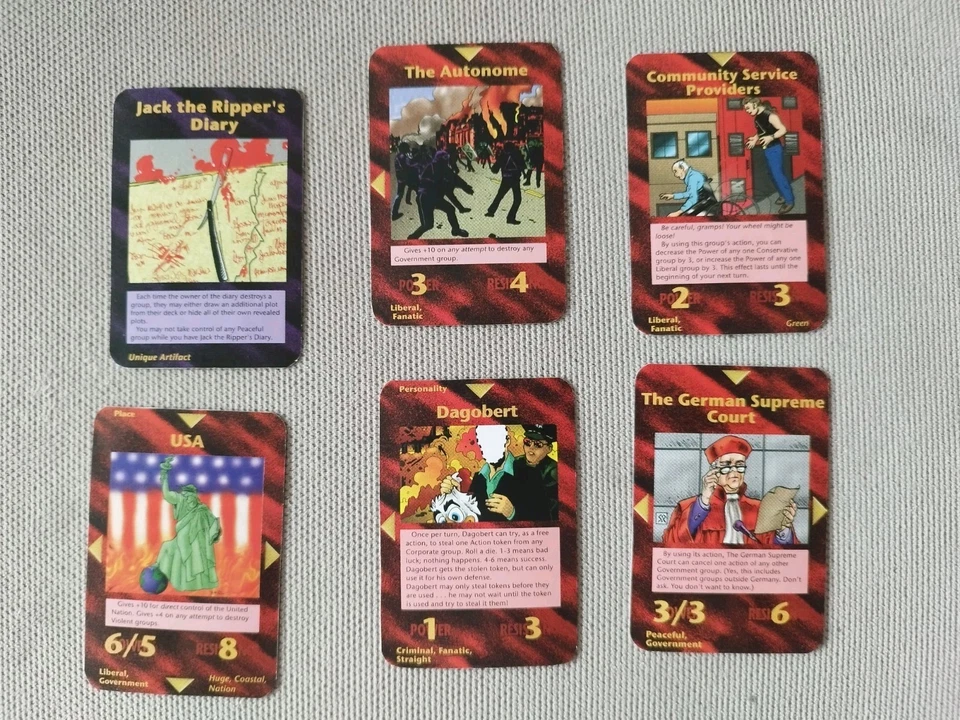 Illuminati Inwo All 38 Limited German Cards TRANSLATED + Pyramid Magazine Cards - Bild 3 von 4