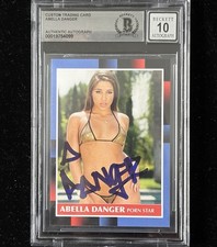 Abella Danger Signed Custom Trading Card Beckett Encapsulated Autograph Grade 10
