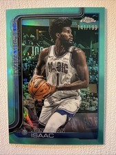 Jonathan Isaac 2025-26 Topps Chrome Aqua Refractor Magic 162/199 E61