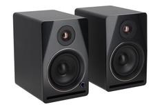 2 Rockville APM5B v2 5.25" Active Powered Studio Monitor Speakers USB Bluetooth