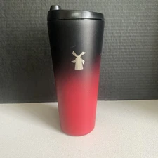 Dutch Bros Coffee Good Vibes 40 oz Metal Tumbler Black Red