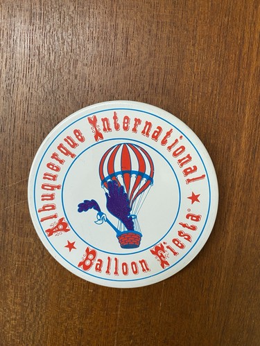 1974 Albuquerque International Hot Air Balloon Fiesta 4” Pin, Road Runner