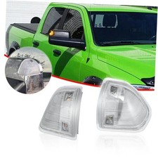 LED Side Mirror Turn Signal Light 2Pcs Left and Right Blinkers Rear Clear Lens