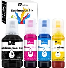 Pinckney Sublimation Ink 127mL Black 85mL CYM Ecotank ET4800 4700 2400 2800 2720