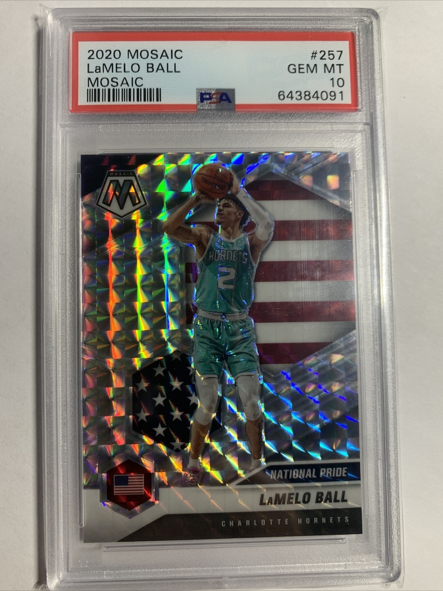 20-21 Panini Mosaic LaMELO BALL PSA 10 SILVER MOSAIC PRIZM 20-21 Panini Mosaic LaMELO BALL PSA 10 SILVER MOSAIC PRIZM
