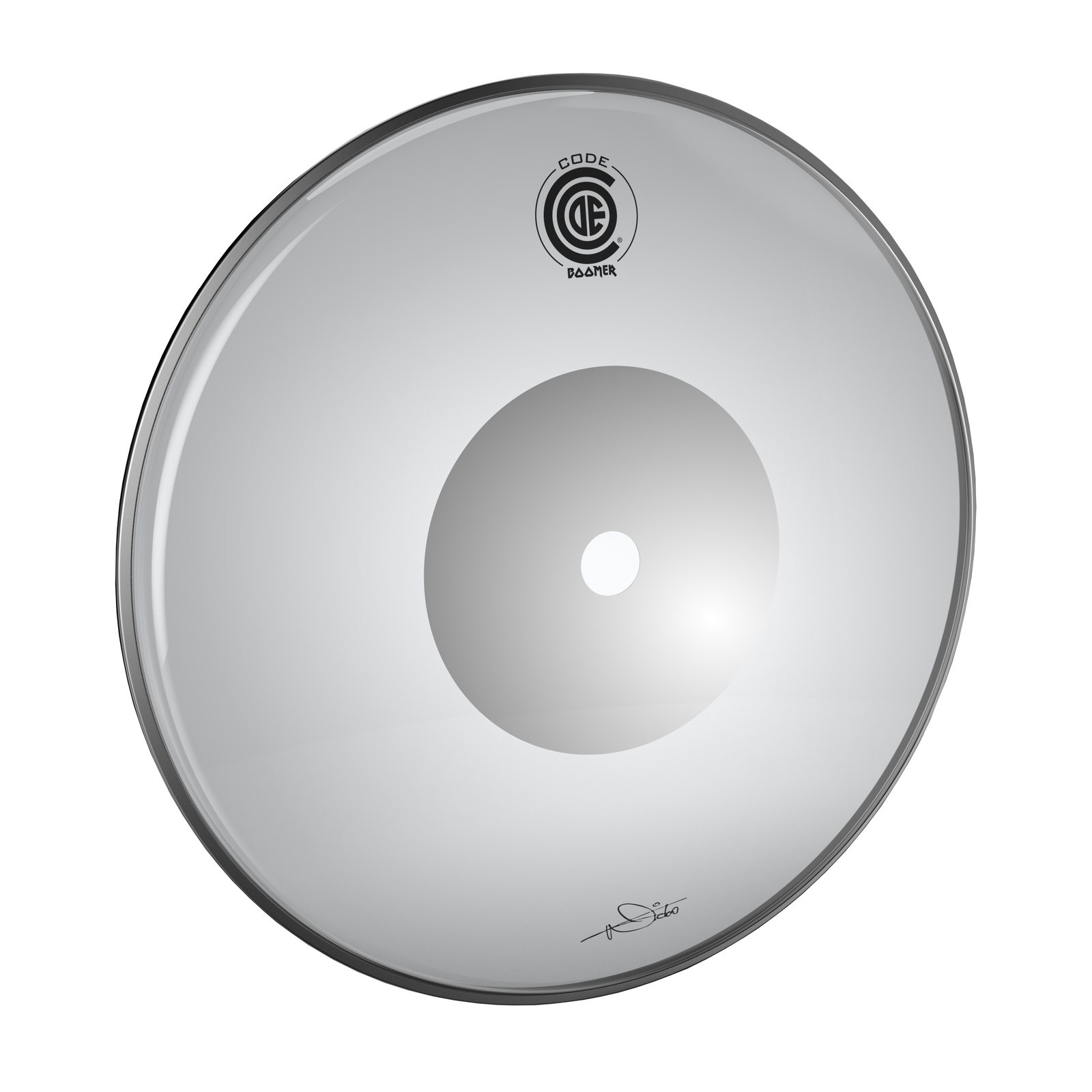CODE 13"" Nicko McBrain Clear Boomer Drum Head BOOMERTOM13