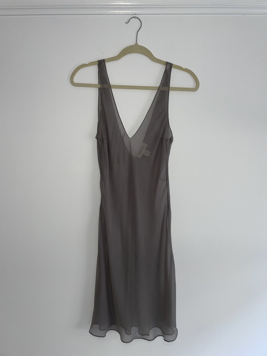 calvin klein grey dress Buy Calvin Klein Grey Cotton Dress from Next USA