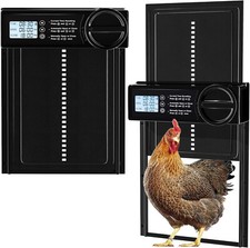 Chicken Coop Door Solar Panel, Solar Panel Battery Powered with Control...